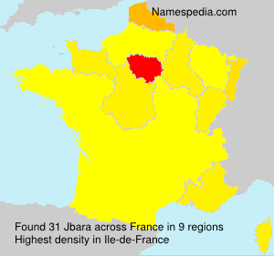 Surname Jbara in France