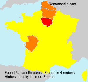 Surname Jeanette in France