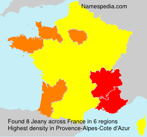 Surname Jeany in France