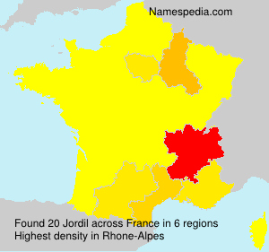 Surname Jordil in France