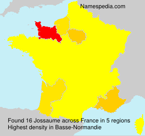 Surname Jossaume in France