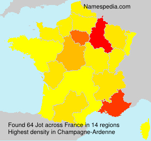 Surname Jot in France