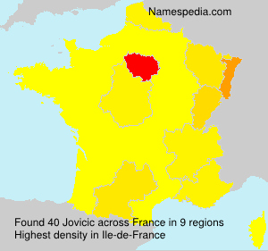 Surname Jovicic in France