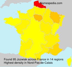 Surname Jozwiak in France
