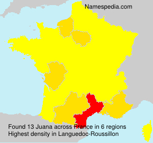 Surname Juana in France