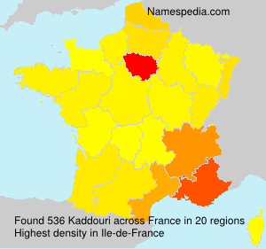 Surname Kaddouri in France