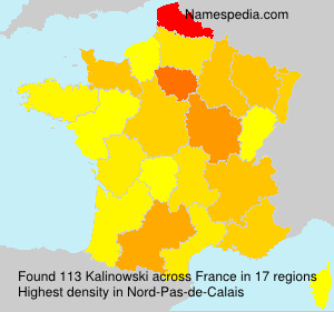 Surname Kalinowski in France