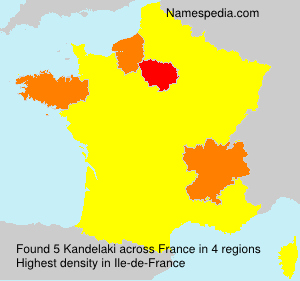 Surname Kandelaki in France