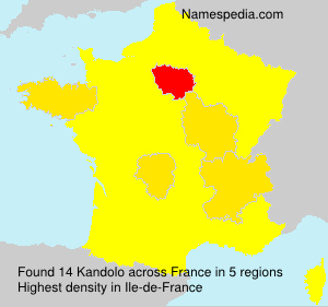 Surname Kandolo in France