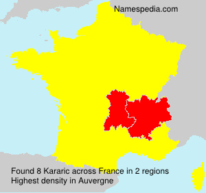 Surname Kararic in France