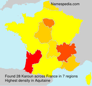 Surname Karoun in France