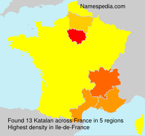 Surname Katalan in France