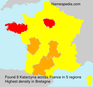 Surname Katarzyna in France