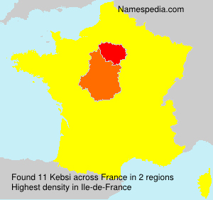 Surname Kebsi in France