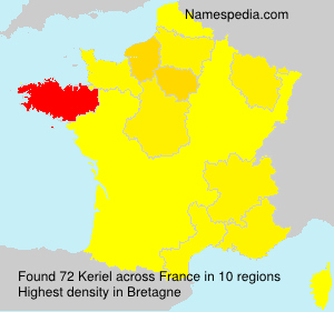 Surname Keriel in France