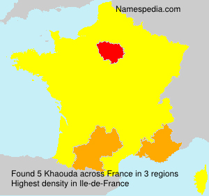 Surname Khaouda in France