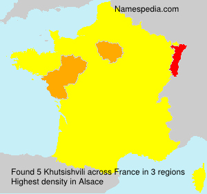 Surname Khutsishvili in France