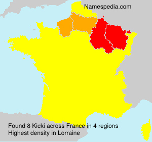 Surname Kicki in France