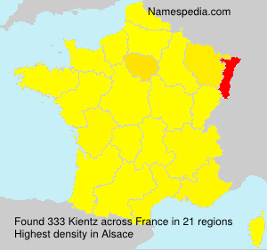 Surname Kientz in France