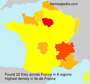 Surname Kieu in France