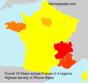 Surname Klees in France