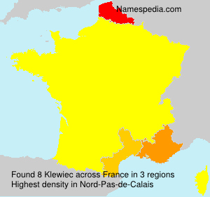 Surname Klewiec in France