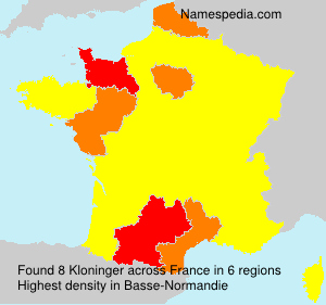 Surname Kloninger in France