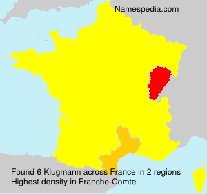 Surname Klugmann in France