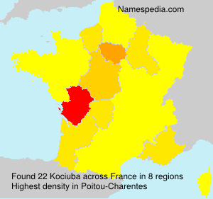 Surname Kociuba in France