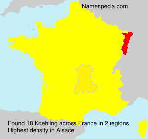 Surname Koehling in France