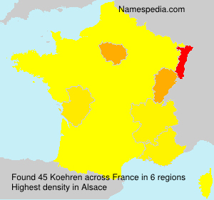 Surname Koehren in France