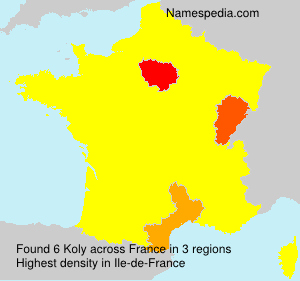 Surname Koly in France