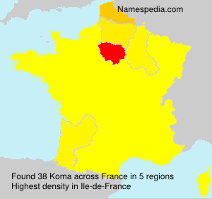 Surname Koma in France