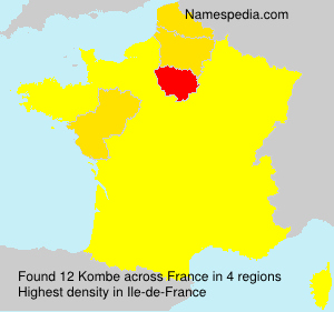 Surname Kombe in France