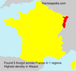 Surname Korgol in France