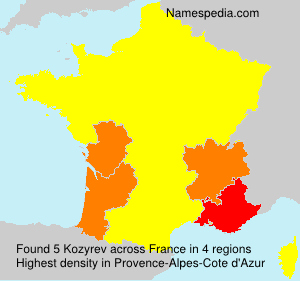 Surname Kozyrev in France