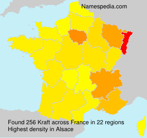 Surname Kraft in France