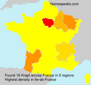 Surname Krapf in France