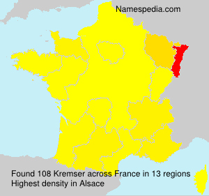 Surname Kremser in France