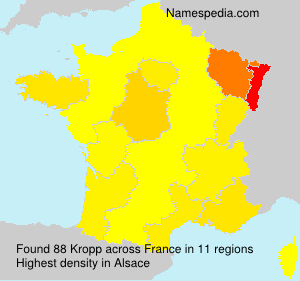 Surname Kropp in France