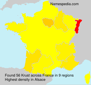 Surname Krust in France