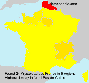 Surname Krystek in France