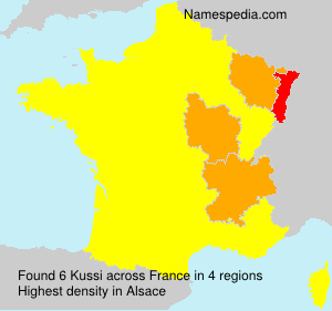 Surname Kussi in France