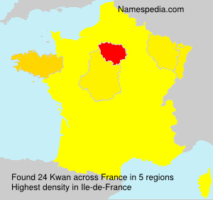 Surname Kwan in France