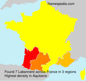 Surname Labannere in France
