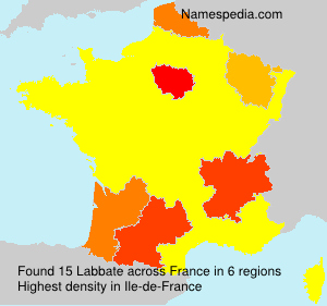 Surname Labbate in France