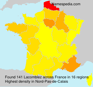Surname Lacomblez in France