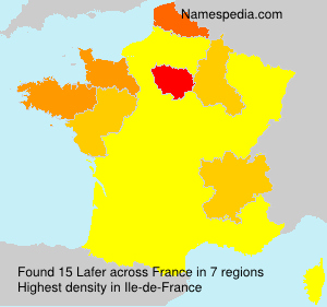 Surname Lafer in France