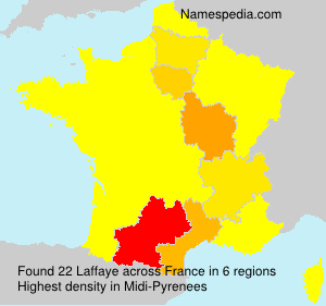 Surname Laffaye in France