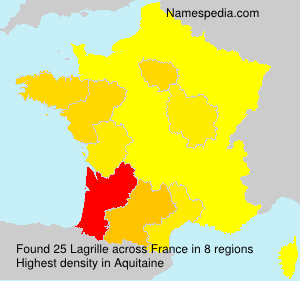 Surname Lagrille in France